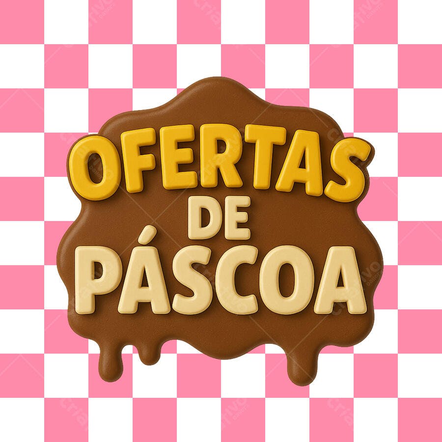 Banner Páscoa Ofertas PNG com fundo transparente