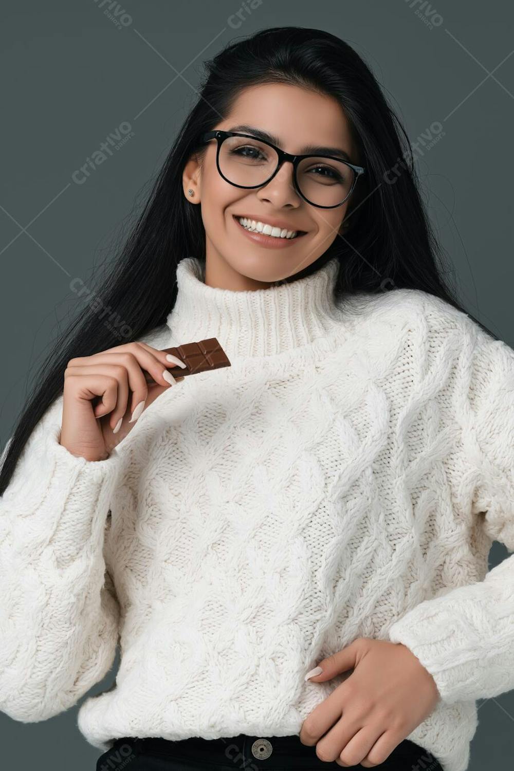 modelo mulher com chocolate na mão loira e morena jovem para criar flyer (17)