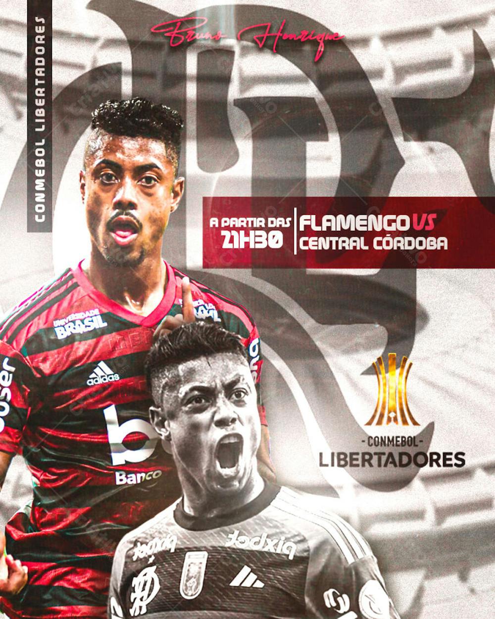 FLYER LIBERTADORES DA AMERICA PROXIMO JOGO FLAMENGO