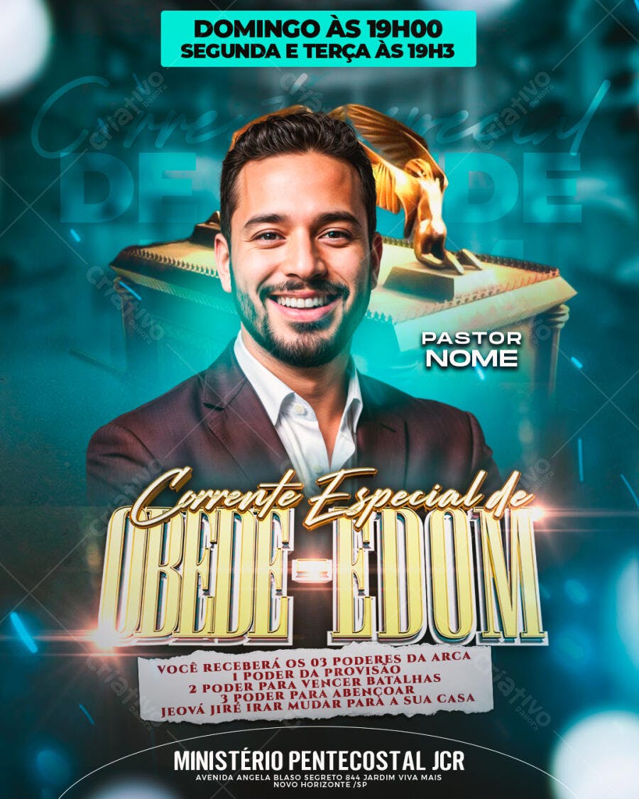 Flyer para Evento Religioso PSD Editável