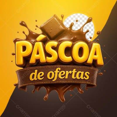 SELO 3D PARA PÁSCOA EM ALTA QUALIDADE