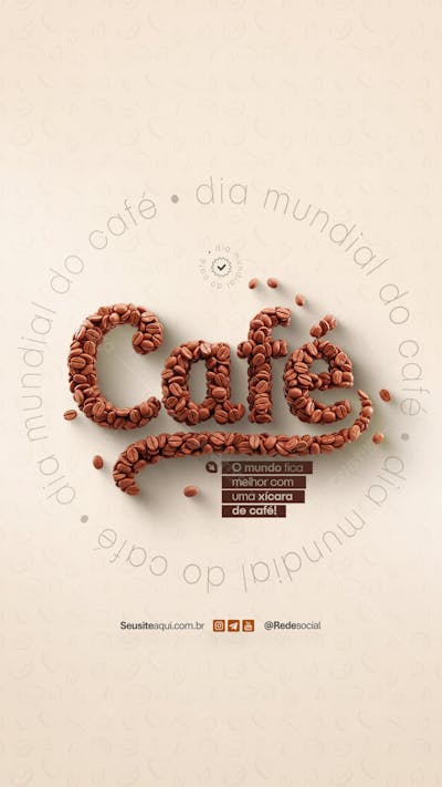 Dia Mundial do Café 14 de Abril Social Media PSD Editável (4)