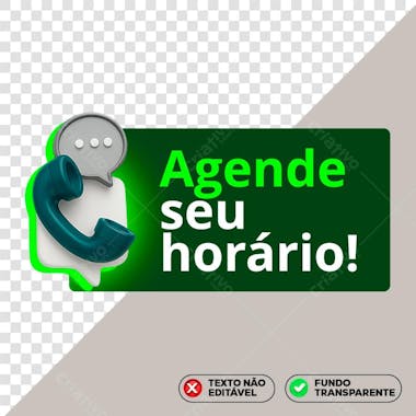 Agende Seu Horário Contato Verde