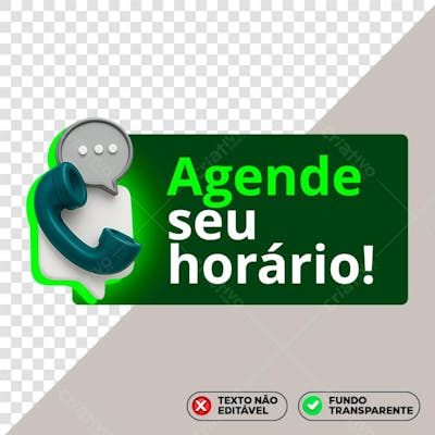Agende Seu Horário Contato Verde
