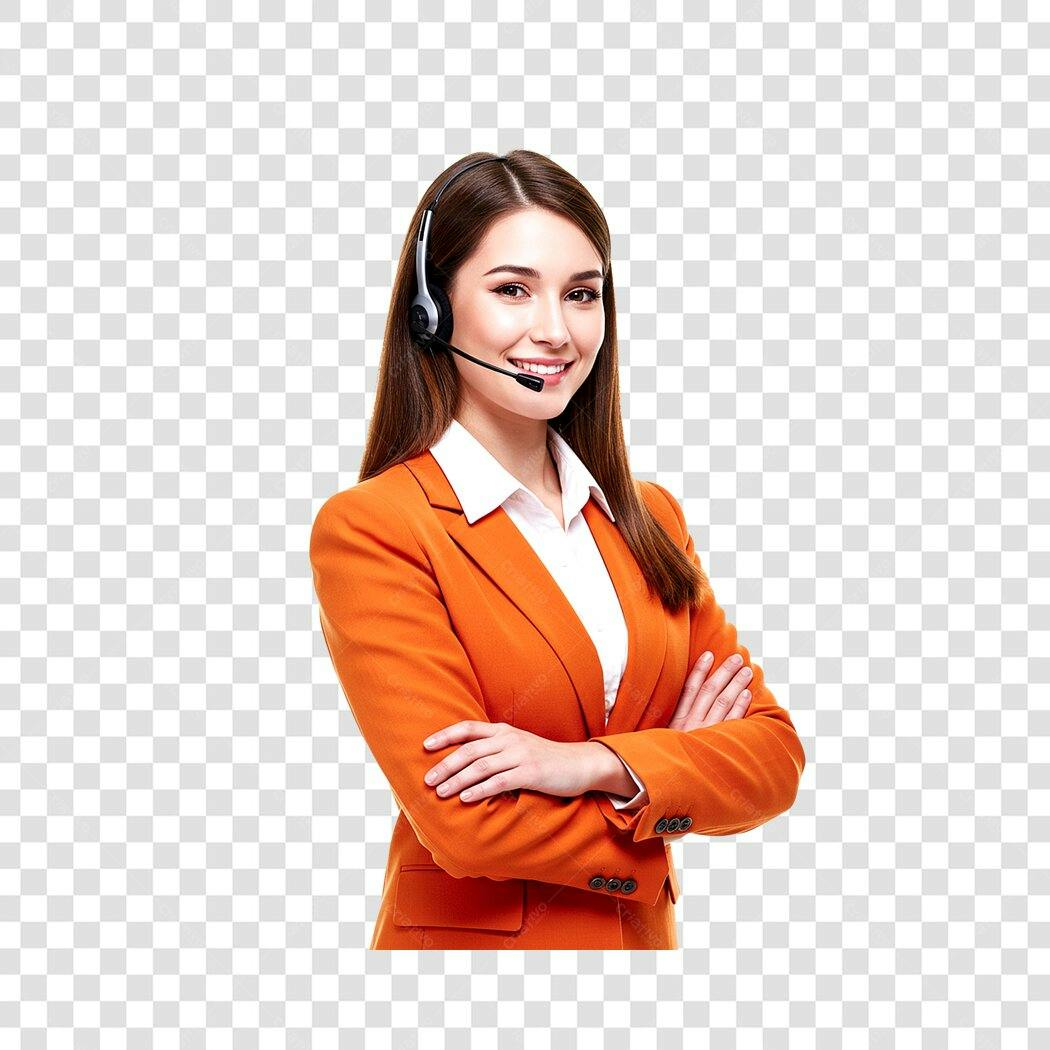 Imagem PNG Atendente de Suporte com fundo transparente