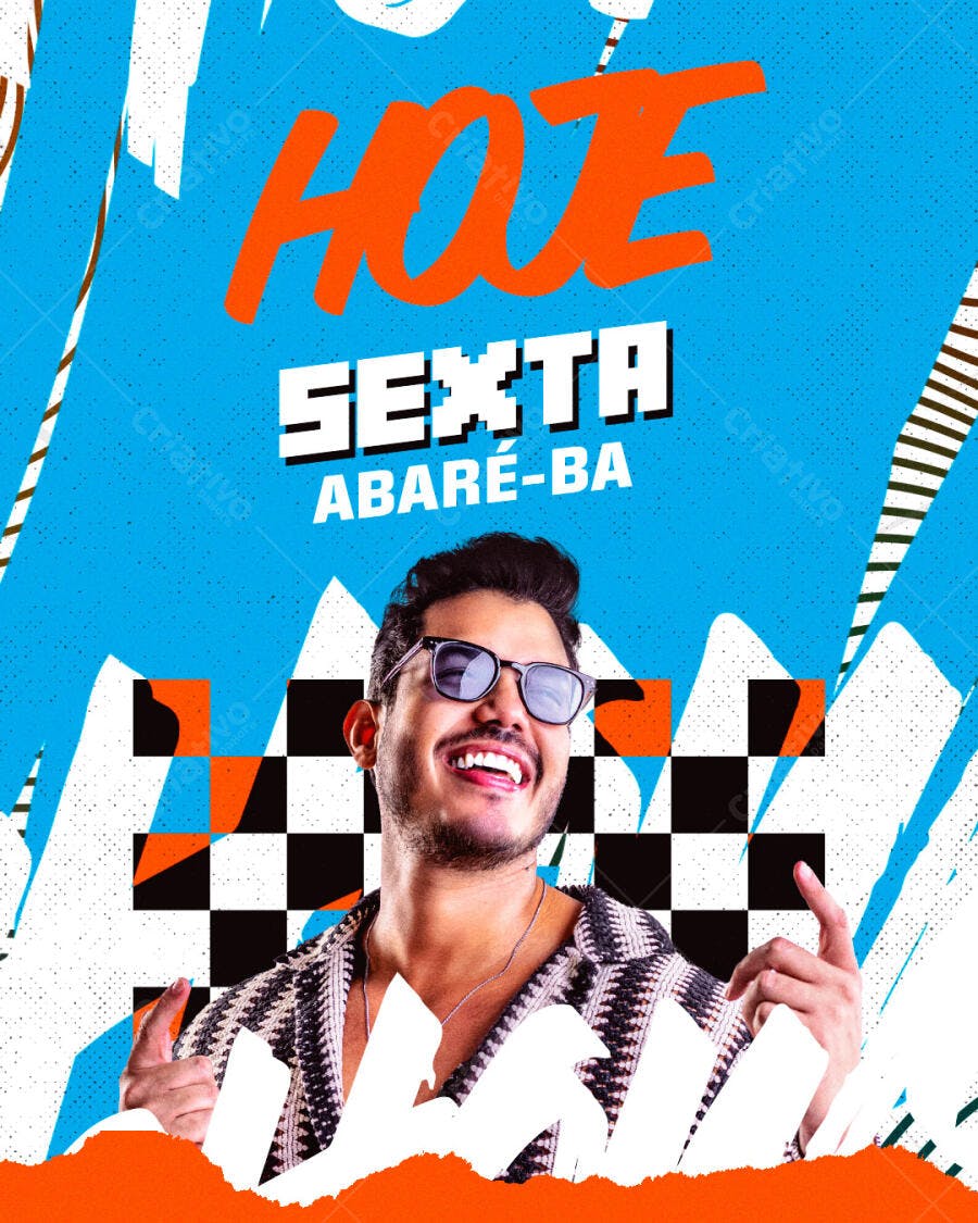 Flyer Festa de Sexta PSD Editável