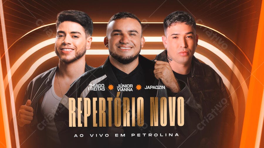 Flyer Show Musical Petrolina PSD Editável