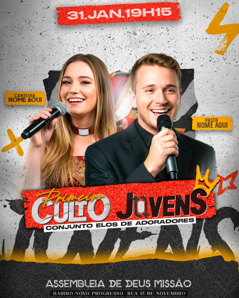 FLYER 1°CULTO JOVENS