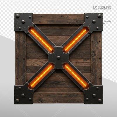 ELEMENTOS 3D RUSTICO MADEIRA E FERRO 12