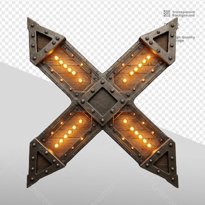 ELEMENTOS 3D RUSTICO MADEIRA E FERRO 17