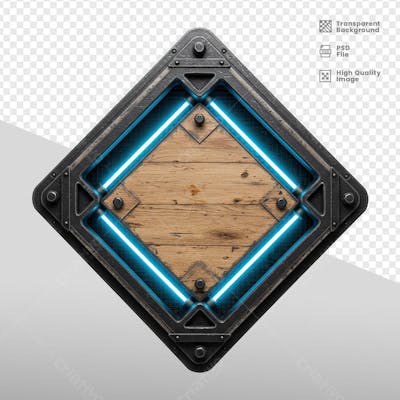 ELEMENTOS 3D RUSTICO MADEIRA E FERRO 30