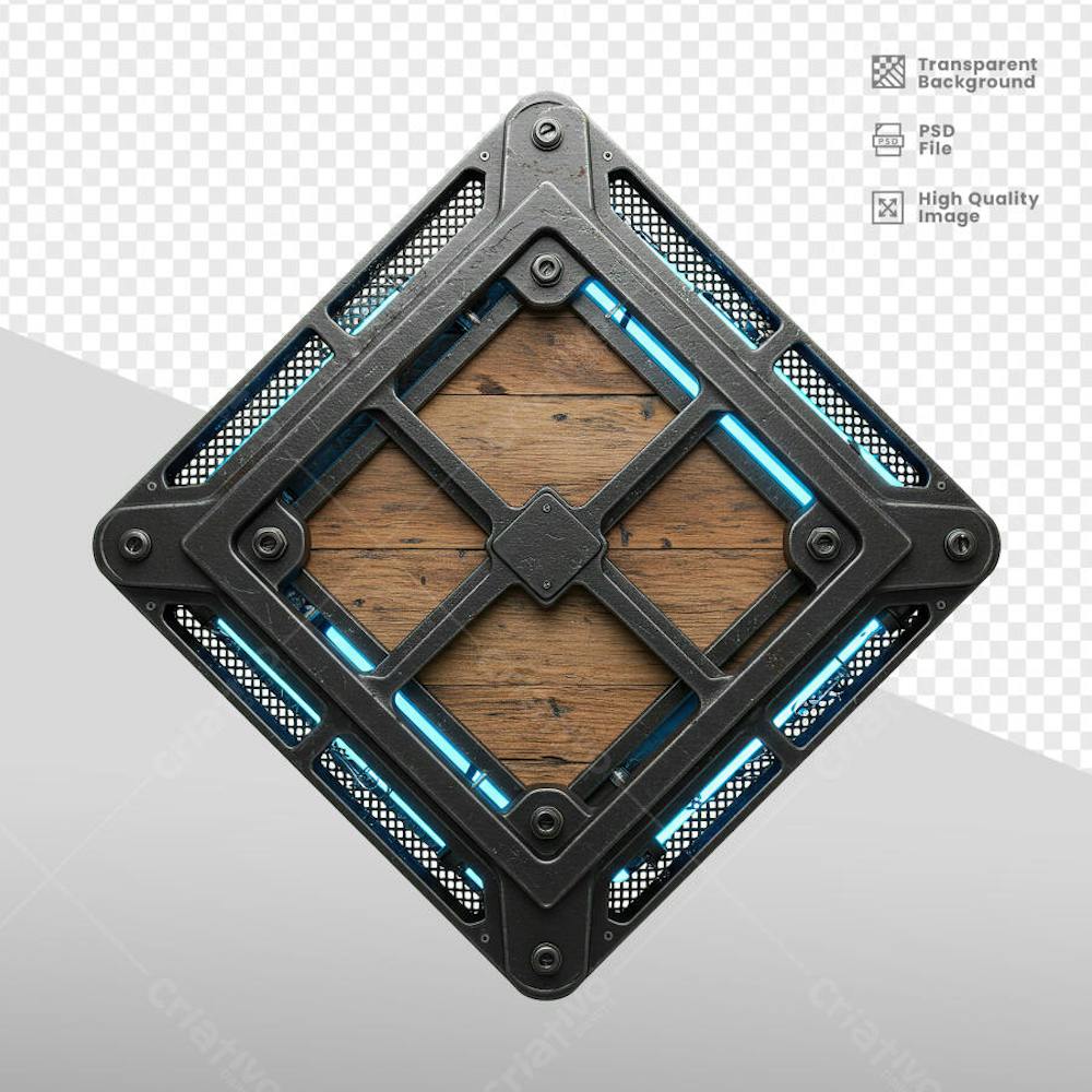 ELEMENTOS 3D RUSTICO MADEIRA E FERRO 32