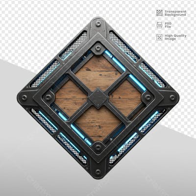 ELEMENTOS 3D RUSTICO MADEIRA E FERRO 32