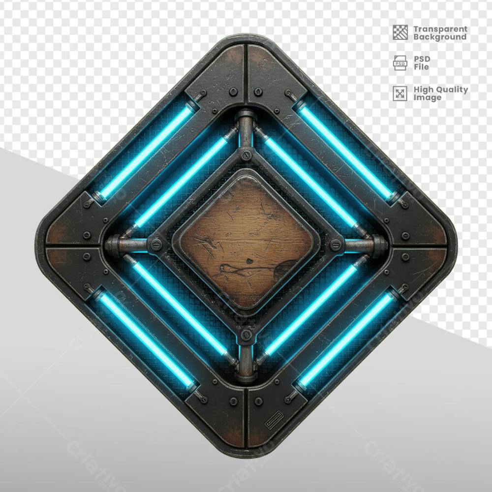 ELEMENTOS 3D RUSTICO MADEIRA E FERRO 33