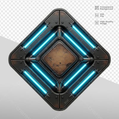 ELEMENTOS 3D RUSTICO MADEIRA E FERRO 33