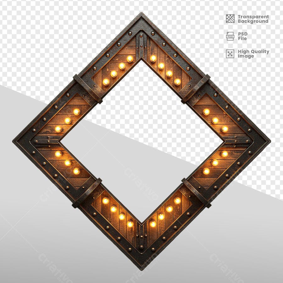 Moldura de Luz Dia dos Namorados PSD Editável