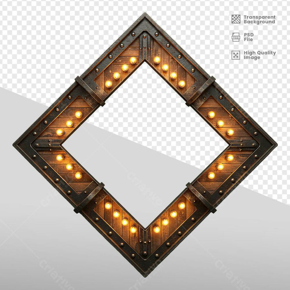 ELEMENTOS 3D RUSTICO MADEIRA E FERRO 39