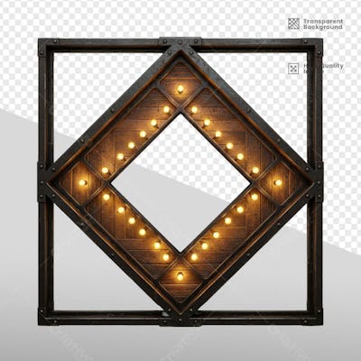 ELEMENTOS 3D RUSTICO MADEIRA E FERRO 37