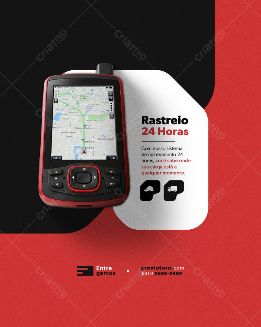 Flyer Rastreamento 24h PSD Editável