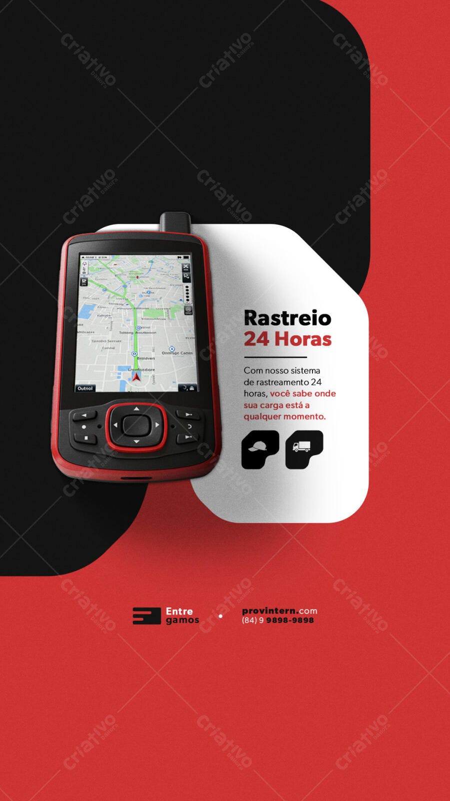 Flyer Rastreamento 24h PSD Editável