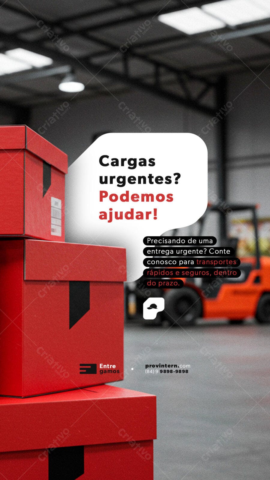 Mockup Embalagem para Logística PSD Editável