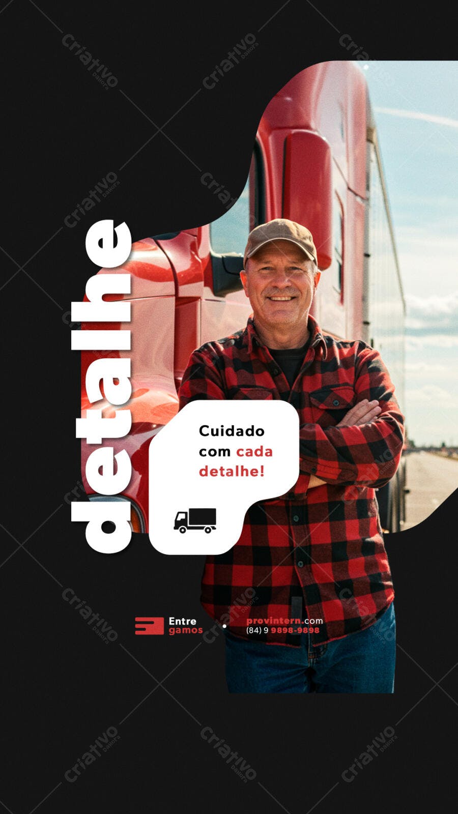 Post para Motoristas PSD Editável