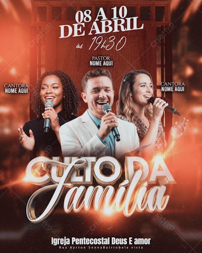 FLYER PSD - CULTO DA FAMÍLIA