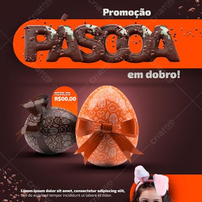 FLYER MIDIA SOCIAL PÁSCOA