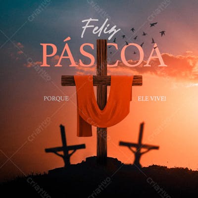 FLYER MIDIA PSD - SOCIAL PÁSCOA