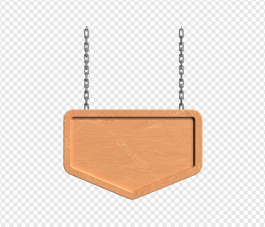 Placa de Madeira para Loja PSD Editável