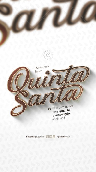 Quinta-feira Santa lava pés 17 de Abril Social Media PSD Editável (6)