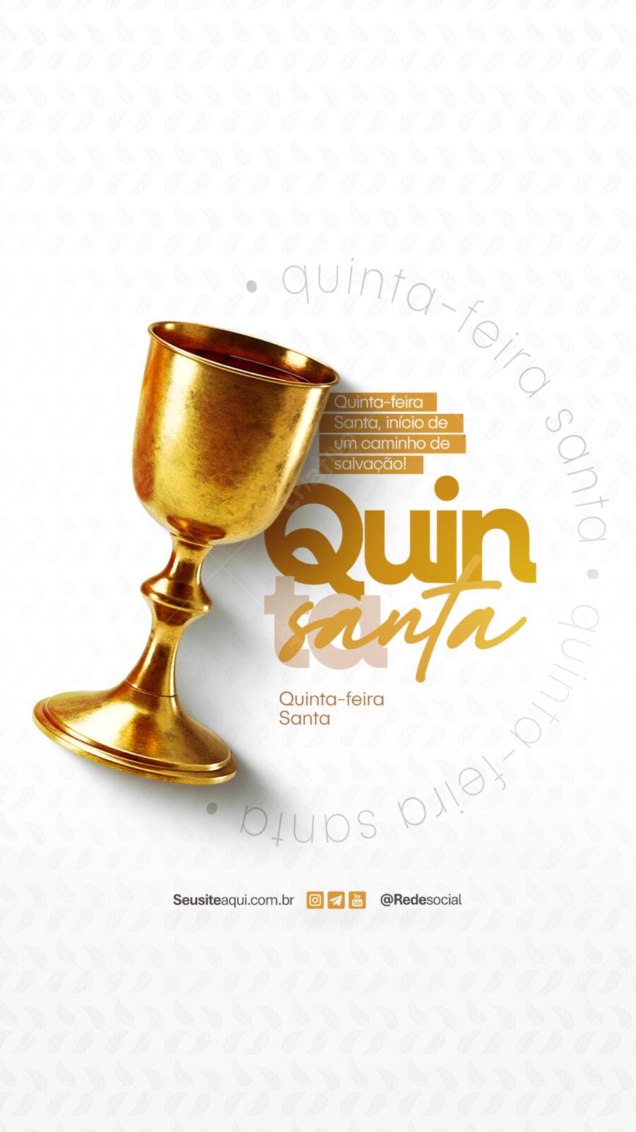 Flyer Quinta-Feira Santa PSD Editável