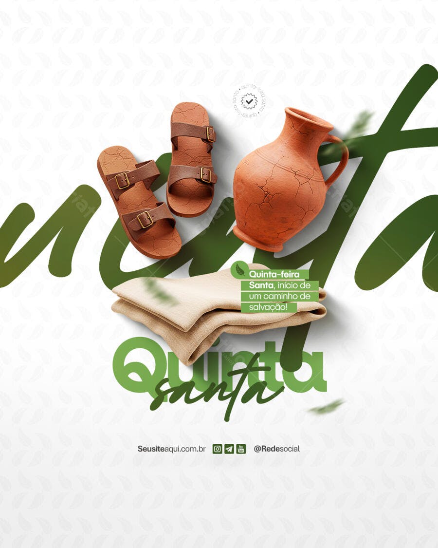 Flyer Quinta-feira Santa PSD Editável