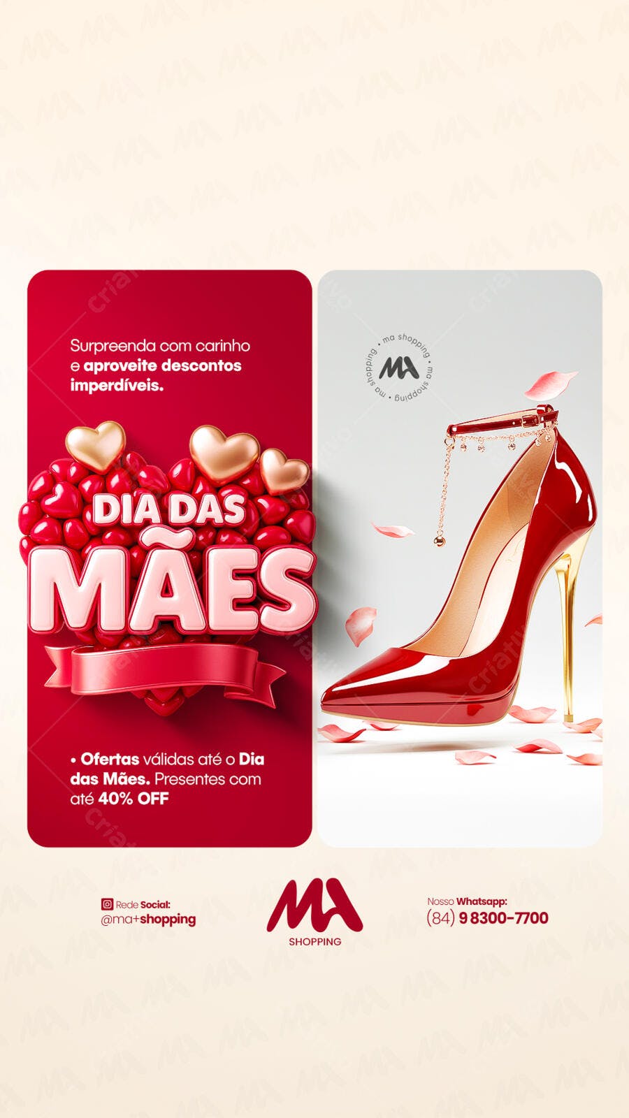 Flyer Dia das Mães PSD Editável