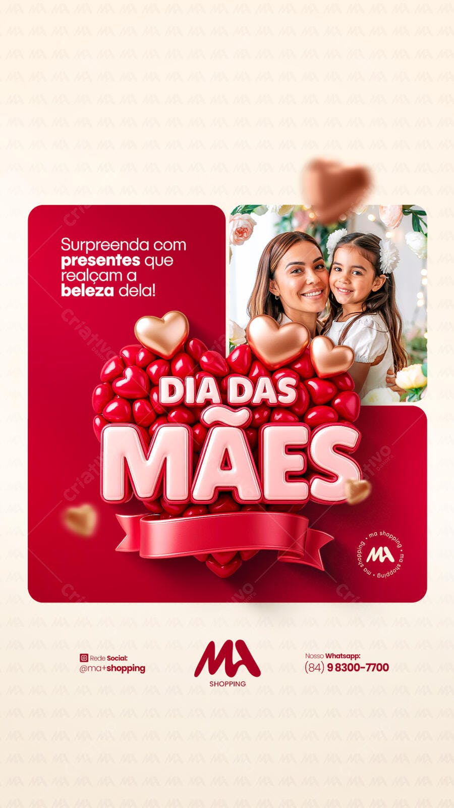 Flyer Dia das Mães PSD Editável