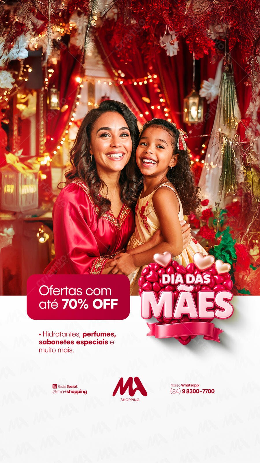 Flyer Dia das Mães PSD Editável