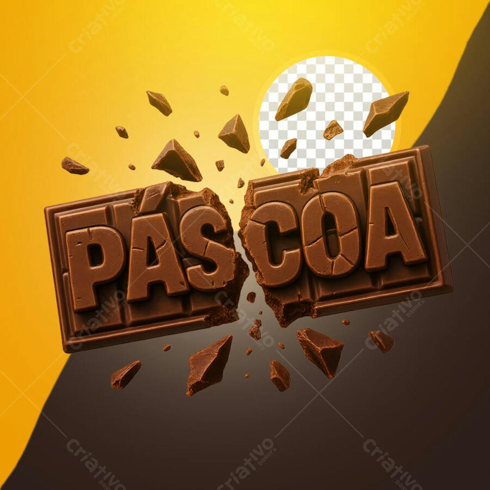 SELO 3D PARA PÁSCOA EM ALTA QUALIDADE