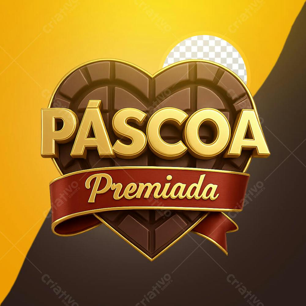 SELO 3D PARA PÁSCOA EM ALTA QUALIDADE