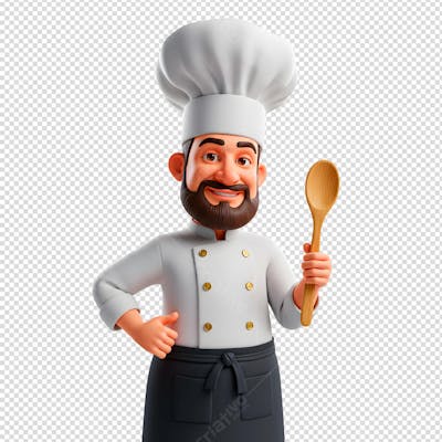 Personagem cozinheiro PNG