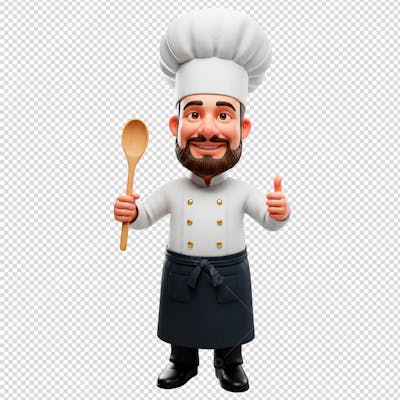 Personagem cozinheiro PNG