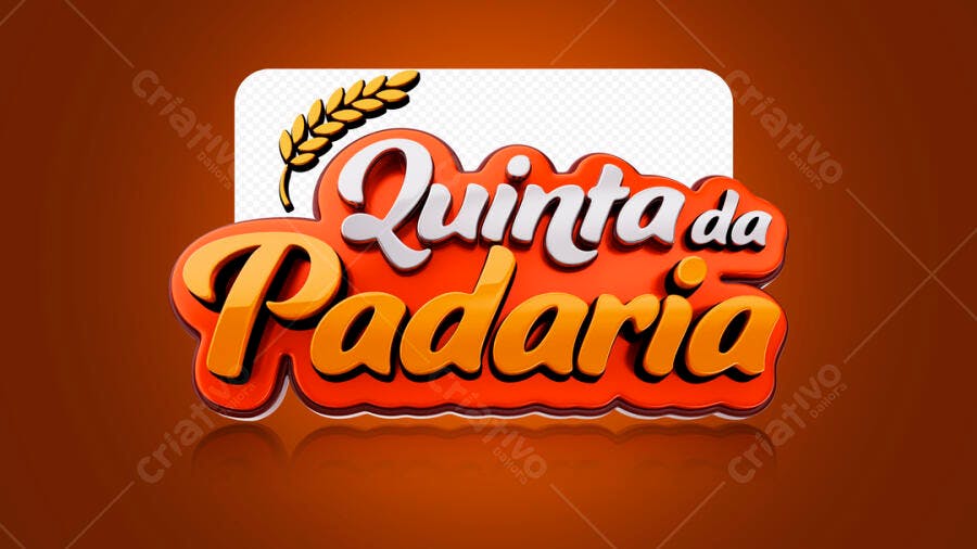 Logo Padaria PSD Editável