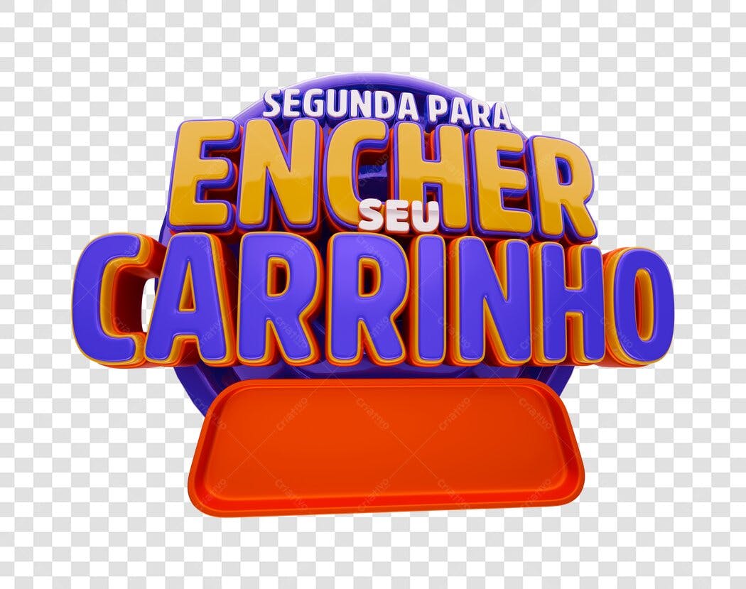 Banner Segunda Para Encher Seu Carrinho PNG com fundo transparente