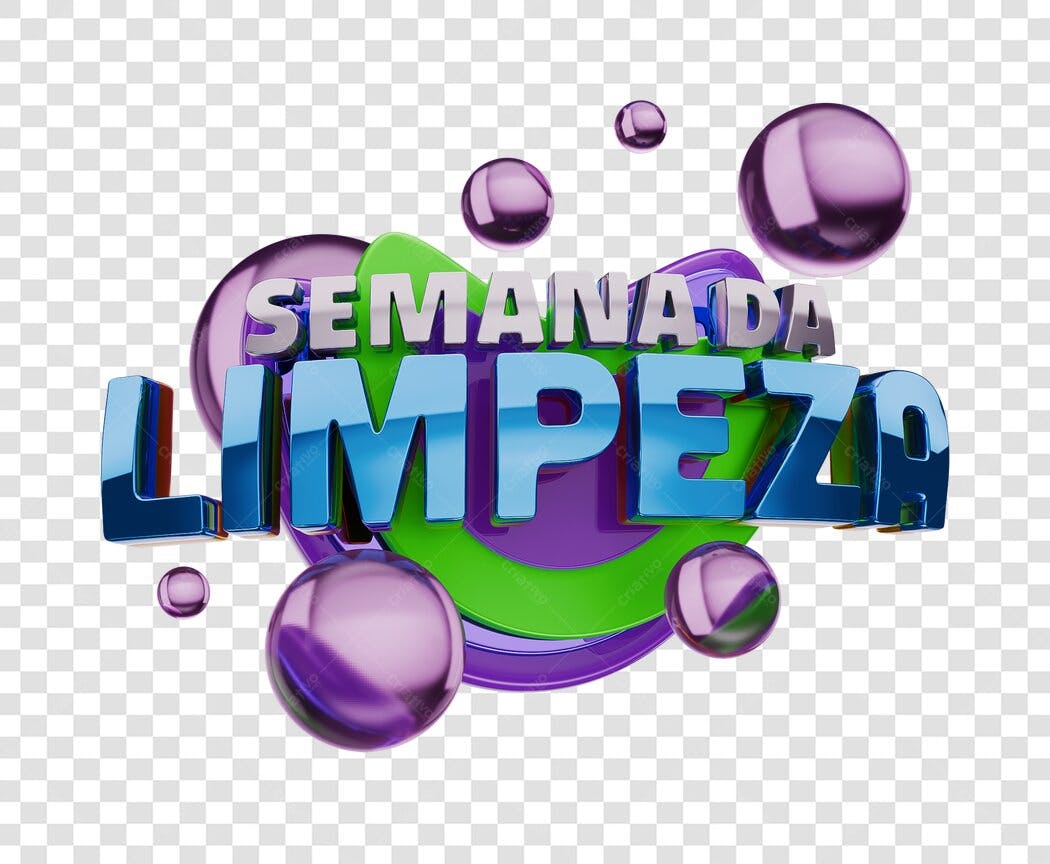 Banner Semana da Limpeza PNG com fundo transparente