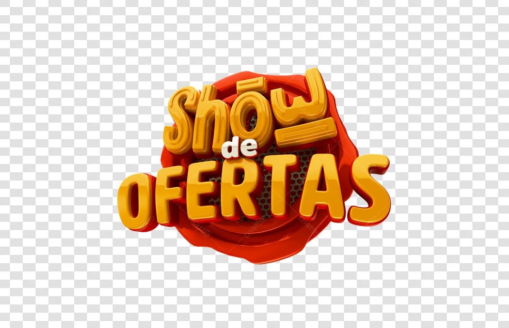 Banner promocional Show de Ofertas PNG com fundo transparente