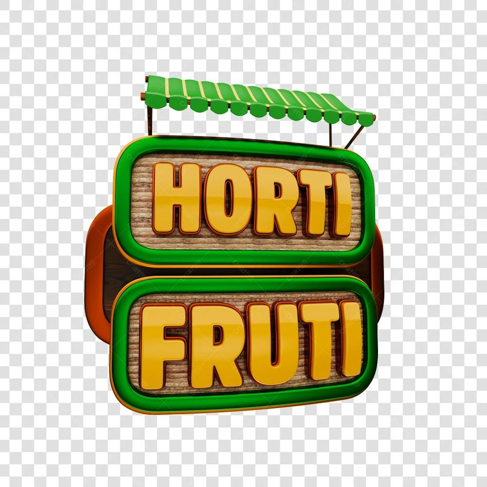 SELO 3D HORTIFRUTI