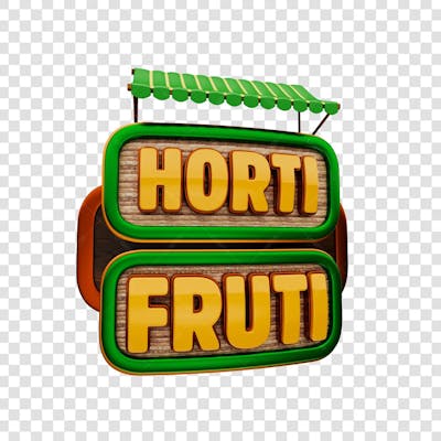 SELO 3D HORTIFRUTI