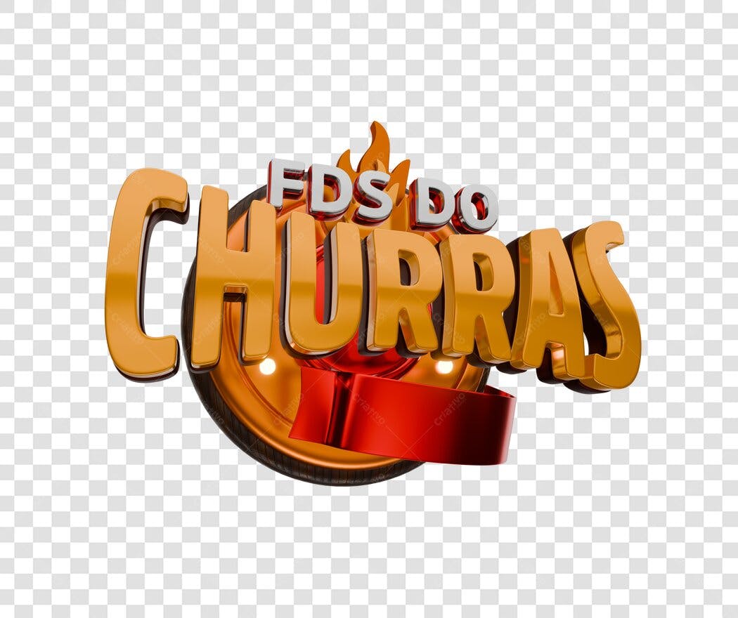 Banner FDS do Churras PNG com fundo transparente