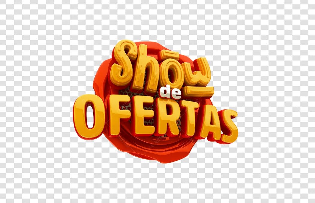 Banner Show de Ofertas PNG com fundo transparente