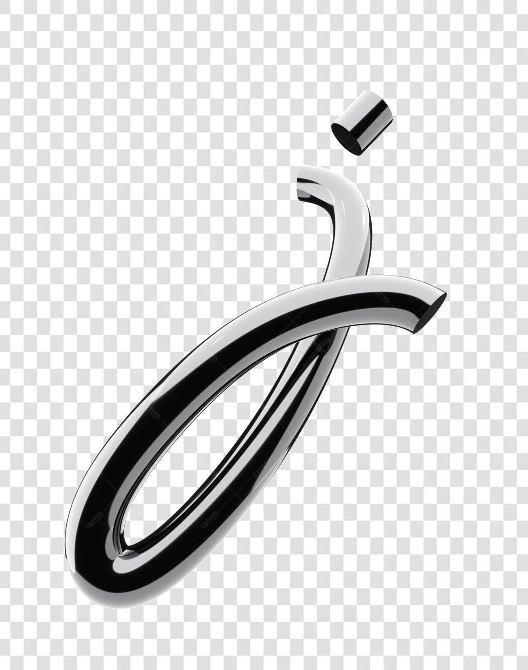 Logo PNG com fundo transparente Design Moderno em Preto e Prata
