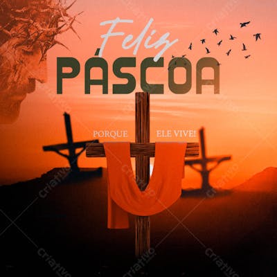 FLYER MIDIA PSD - SOCIAL PÁSCOA